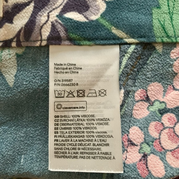 H&M GB&J BAKER - FLORAL PANTS - size s/4 Selling because size doesnt fit me - Picture 4 of 4